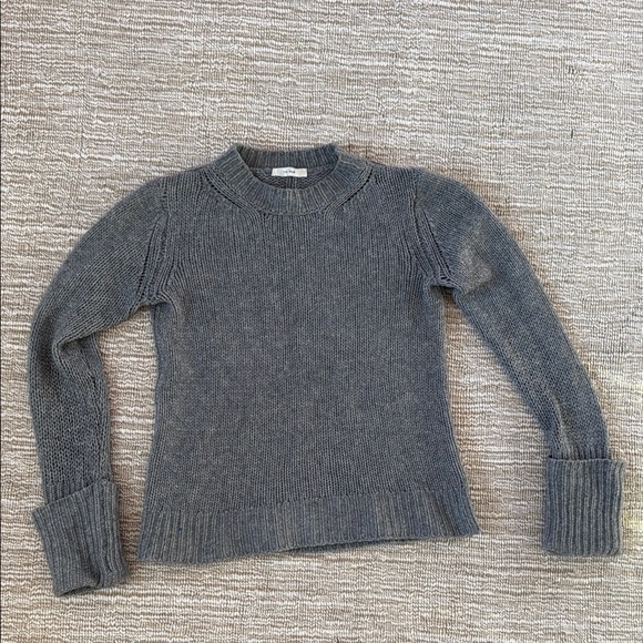 The Row Charcoal Crew Neck Sweater